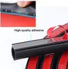 Black Weather Stripping Seal Strip for Doors/Windows D Z P Rubber Self-Adhesive Weatherstrip Gap Blocker