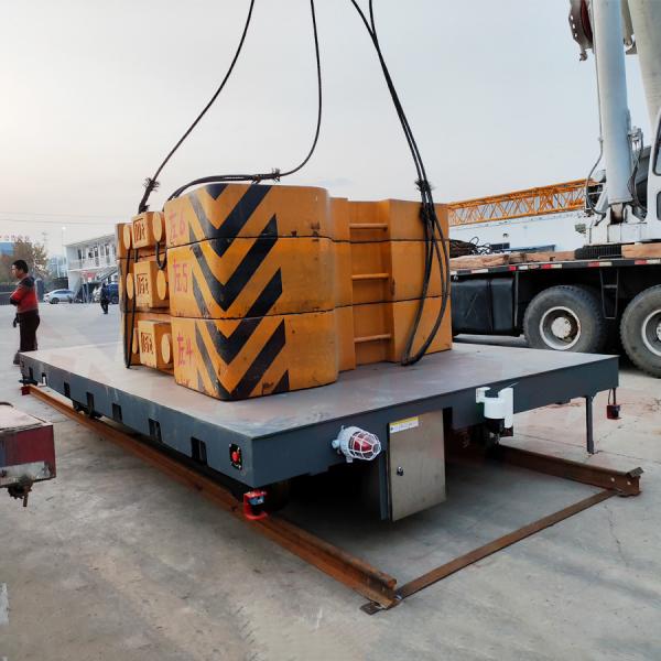 Remote Control 40 Tons Motorized Transfer Cart Apply For Steel Material Handling