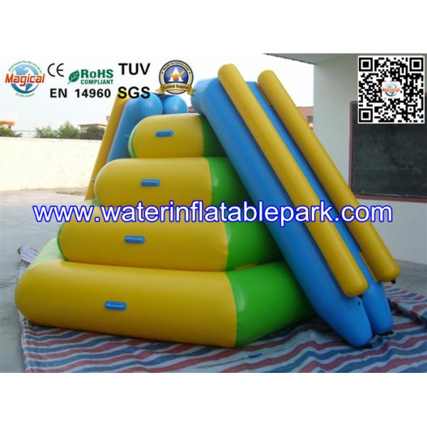 Professional Inflatable Water Climbing Tower With Slide For Water Park