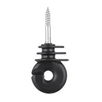 Os Laminae distantes serrilharam o parafuso no isolador de madeira do cargo de Ring Insulator Black Electric Fencing