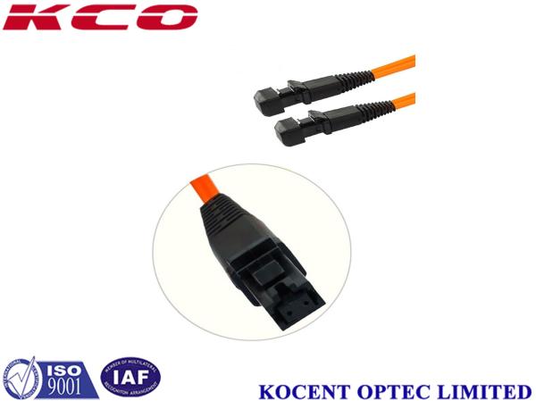 MTRJ Duplex Armored Fiber Optic Patch Cable Diameter 3.0mm OM1 Orange