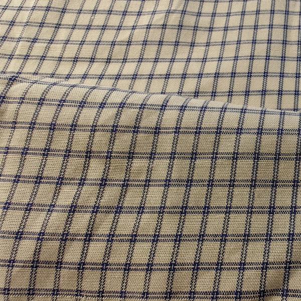 French Eco-friendly Flax Fabrics Check Yarn Dyed 60% Linen 40% Cotton Fabric for Shirt and Clothing