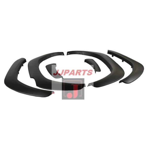 Black Hilux Revo 4x4 Modifications Small Plastic Wheel Arch Covers