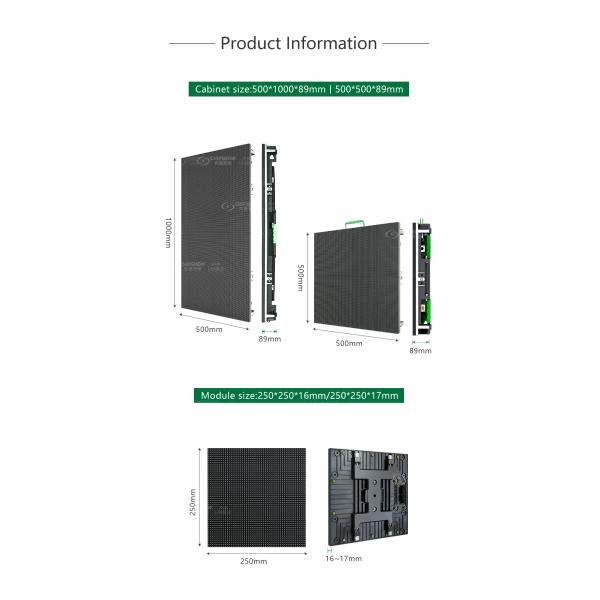 California USA Warehouse DC3.5V DC4.2V 150W P3.91 Panel Indoor Outdoor LED Screen Common Cathode Energy Saving LED Display