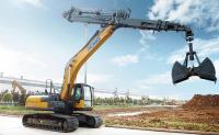 Hydraulic Excavator Arm Telescopic Boom Extends Up To 32 Meters With 1.5cbm Clamshell Bucket