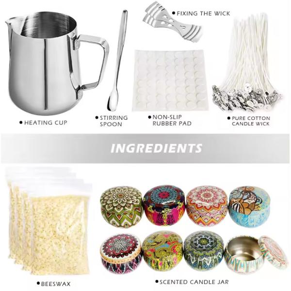 Indoor Use Diy Scented Candle Making Kit With Different Wax Blends And Scents