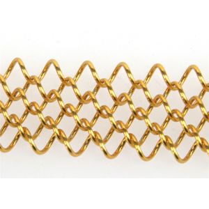 1.5 мм Диаметр проволоки 6 мм отверстие Алюминиевый тканый цепь декоративные сетки занавес