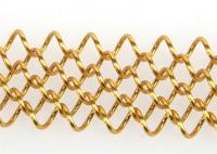 1.5mm Diâmetro de fio 6mm Furo de alumínio tecido de cadeia cortina de malha decorativa