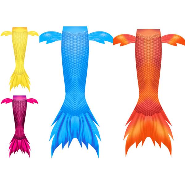 Fashionable Design Mermaid Monofin , Flexible Mermaid Fins For Swimming