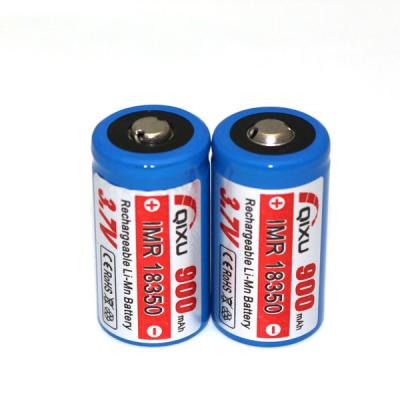 QIXU IMR 18350 900mAh 3.7V rechargeable Li-Mn Battery / e-cigs and mods battery