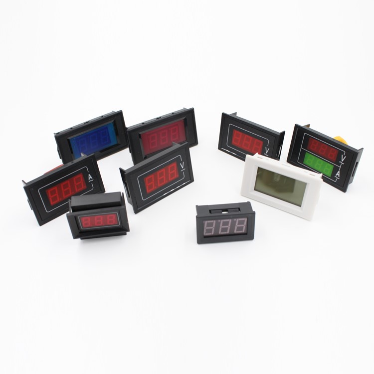 Dual Mini Digital Voltmeter and Ammeter Display Single Phase Volt Ampere Meter