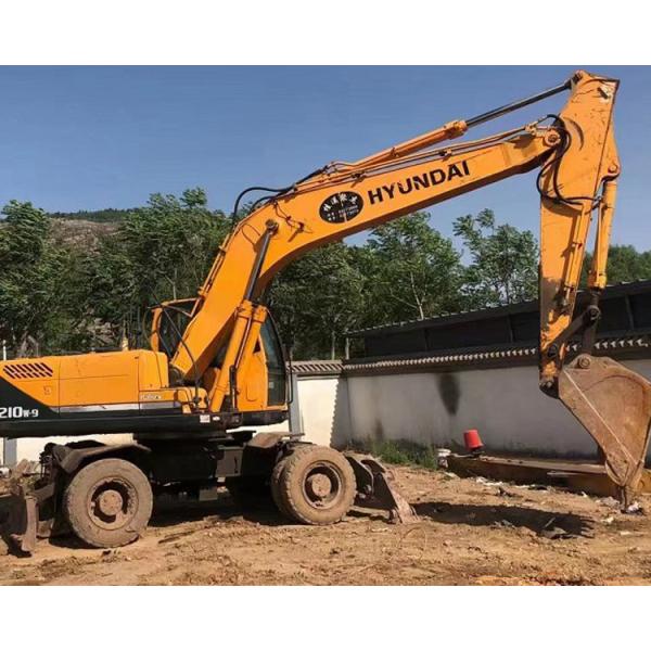 21 Ton Second Hand Mini Digger R210W-9 Used Wheel Excavator
