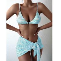La jupe de maillot de bain de dames d'UPF 50++ bain de 3 morceaux a placé M vert mince L polyamide de XL