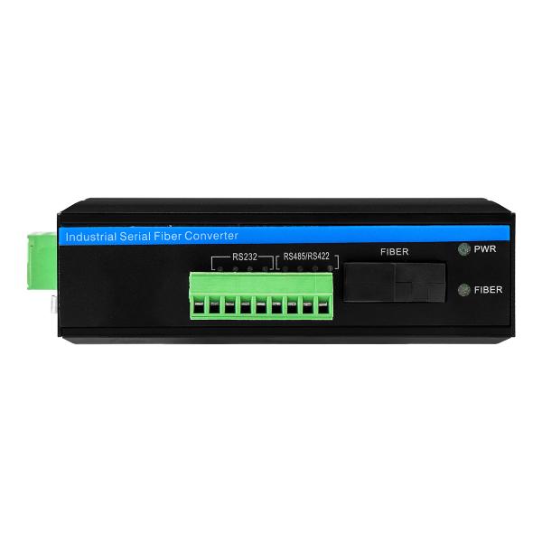 Industrial Optcial Converter RS485 RS422 RS485 Serial Data to Fiber Converter
