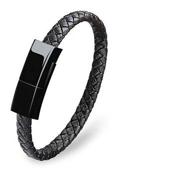 Fast Usb Leather Charging Cable , Bracelet Data Charging Cable CFT-B21