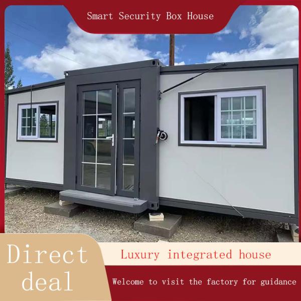 Removable Double Wing Folding Container Room for Sandwich Panel Houses Construction Site Solution