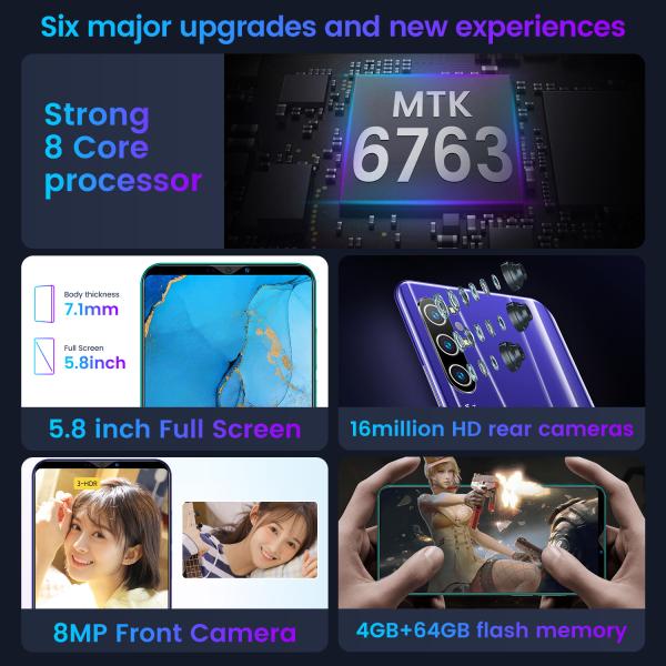 Face ID Unlocked 5.8 Inch Original Smart Phone Android 9.1