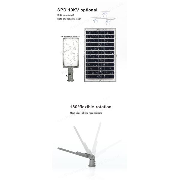 Высокий путь 60watt 435.1*163.5*70mm все в одном солнечном уличном свете СИД