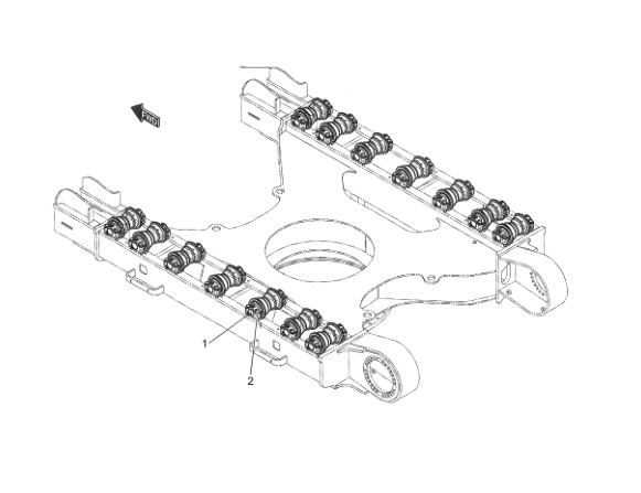 YN64D00035F1 Sk200-8 Sk210-8  Excavator Wear Parts Roller Track Low Kobelco Core