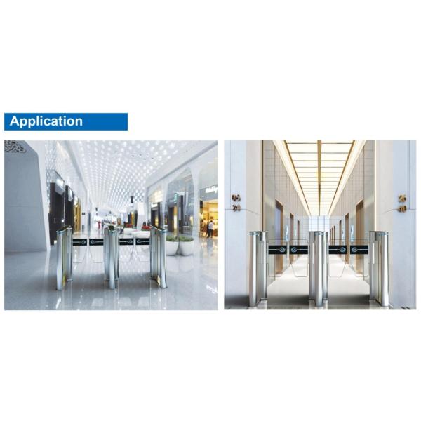 Alta seguridad 304 SS Puerta de tornillo antiprisionero Bajo ruido Reconocimiento facial Puerta E para edificios públicos
