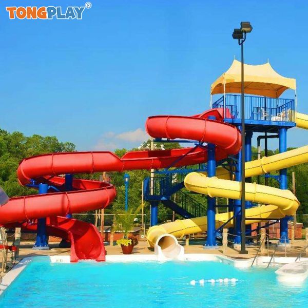 Eco-Friendly Fiberglass Water Slide with Customized Sizes and 500kg Max Capacity for Aqua Parks