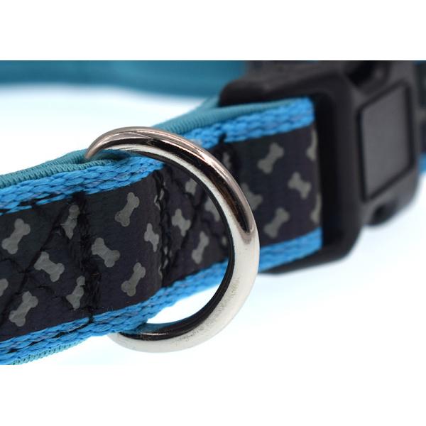 Fashion Neoprene Padded Nylon Dog Collars Reflective , Length 0-60cm
