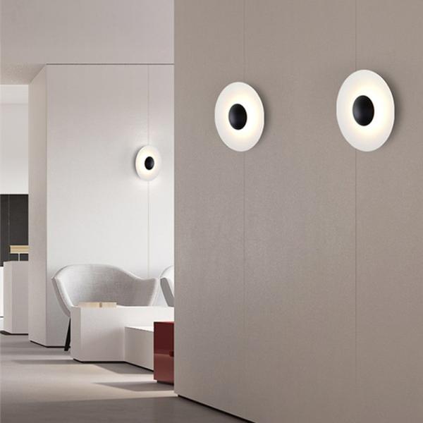 Modern Wood Grain Art Wall Lamp Nordic Round Combination Ginger LED Wall Sconce(WH-OR-205)