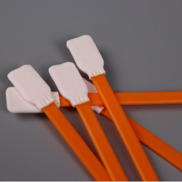 polyester posé stérile de nettoyage industriel de Cleanroom de 100pcs/bag PS707 le double tricotent l'écouvillon de décapant d'arme à feu de tête