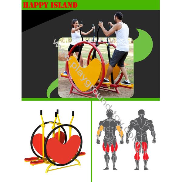 3.0mm Thickness Galvanized Steel Park Gym Equipment For Used More Than 10 Years