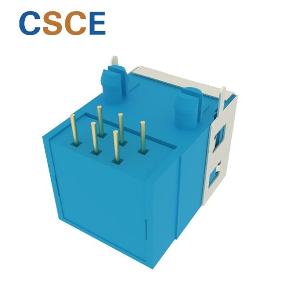 Single Port Phone Jack RJ11 , RJ11 6P6C Connector Half Shielded Rated Current 1.5A