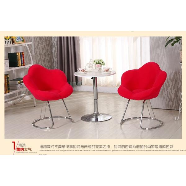 Commercial Modern Metal Chairs , Antique Upholstered Dining Chairs With Metal Legs