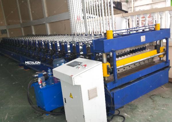 Dual-Layer Guide Pillar Roll Forming Machine For Trapezoidal And Corrugated Roof Panels