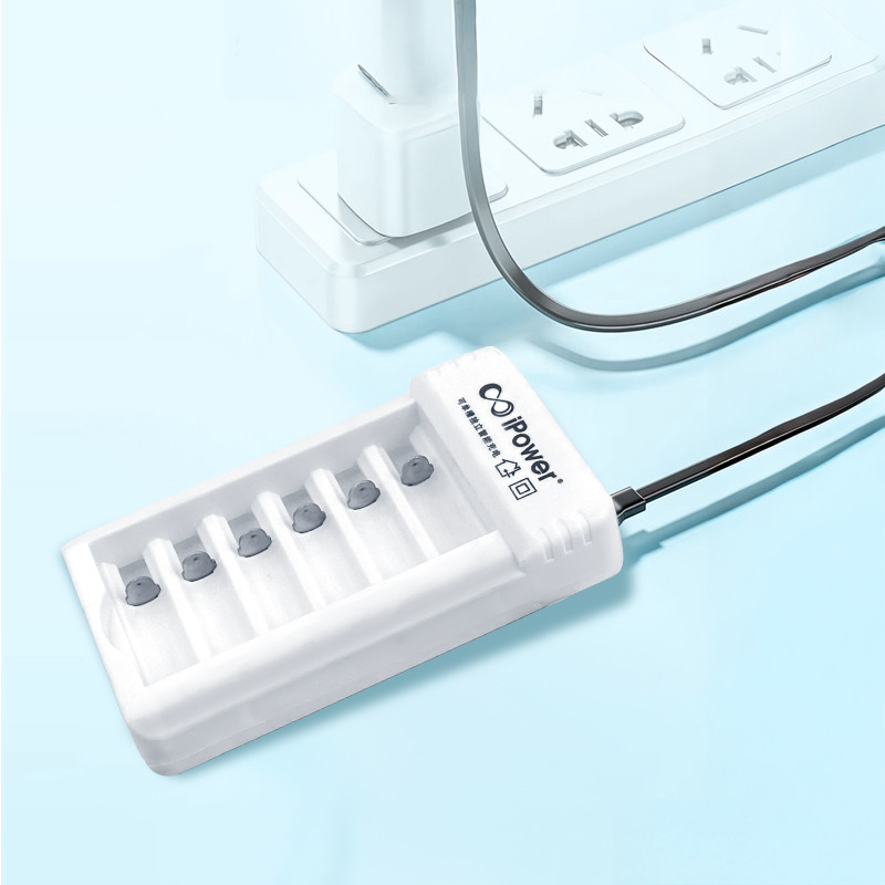 6 слотов AAA AA Cell Rechargeable Battery Charger 1.2v Nimh зарядное устройство для батарей