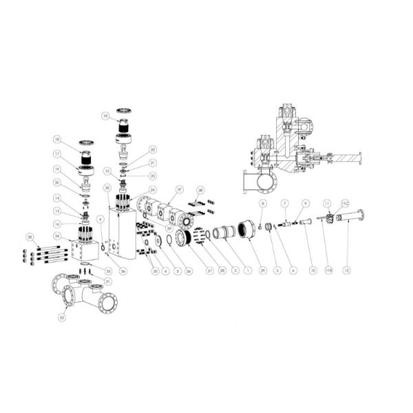 BOMCO EMSCO Oilwell GD Triplex Mud Pump Spare Parts Plug Board Assembly