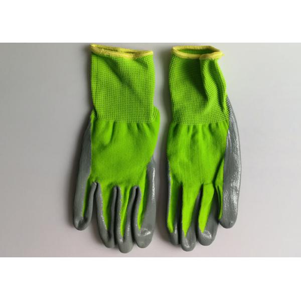 Серый нитрил покрытый жизнь сверхсрочной службы перчаток работы удобная в сухом состоянии