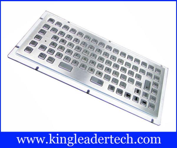 Teclado industrial do quiosque da Líquido-Prova de aço inoxidável mini com 86 chaves
