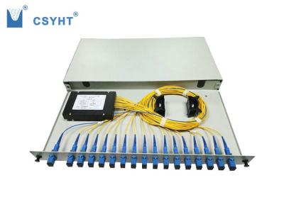 O cinza divisor Slidable de uma fibra ótica de 19 polegadas, lamina o divisor de aço da montagem em rack