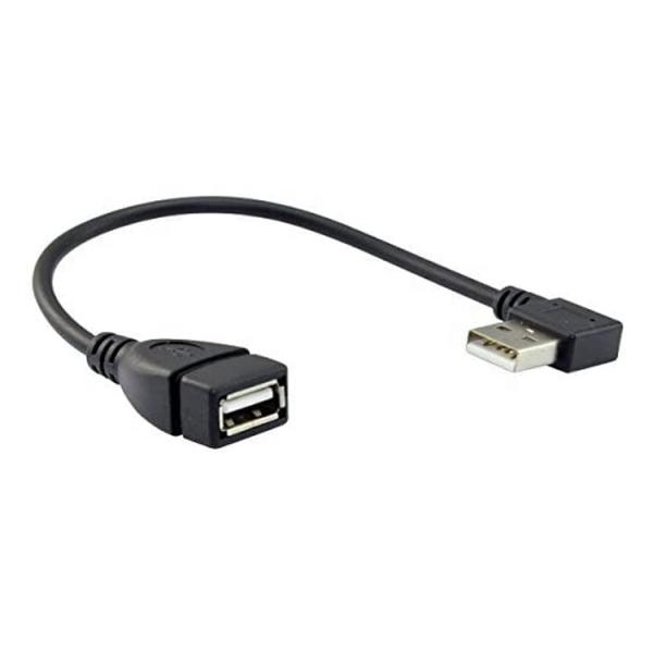 0.3M 1M 2M 3M 90 degrés angle droit gauche mâle à femelle câble d'extension USB 2.0 de type A