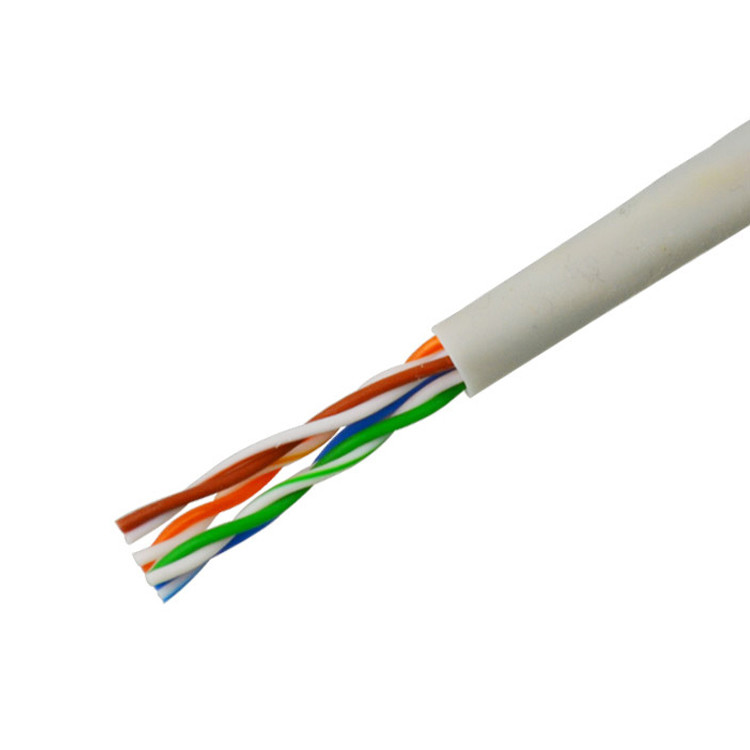 Твердый чистый медный кабель локальных сетей CAT6 UTP куртки PE