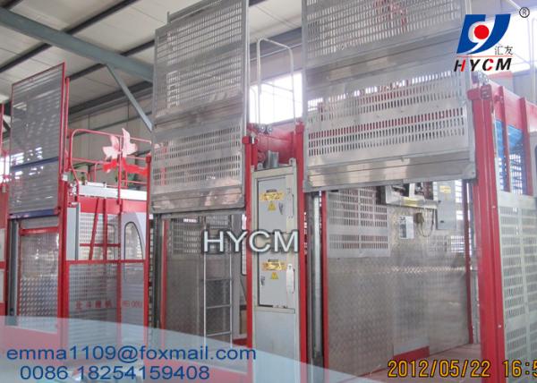 SC200 One Cabin Driver 2000kg Load Construction Hoist Veichi Panel Control