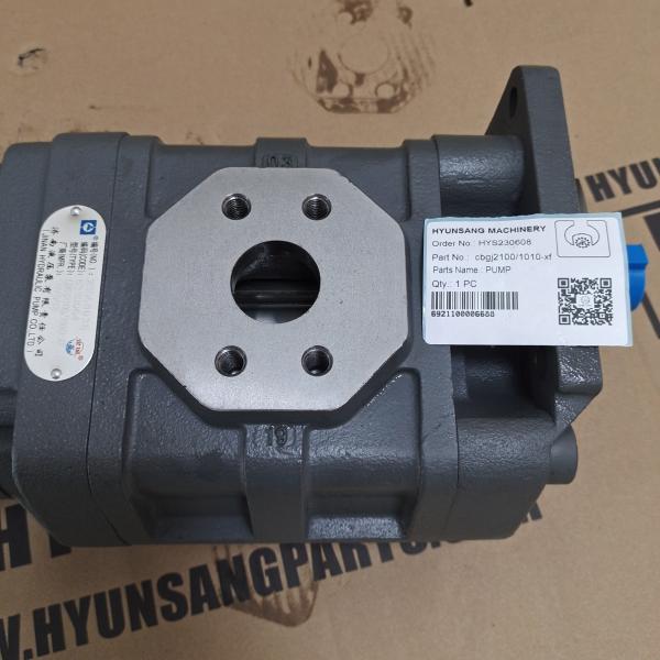 Bomba de engrenagem hidráulica CBGJ21001010-XF do motor para a máquina escavadora das máquinas da construção