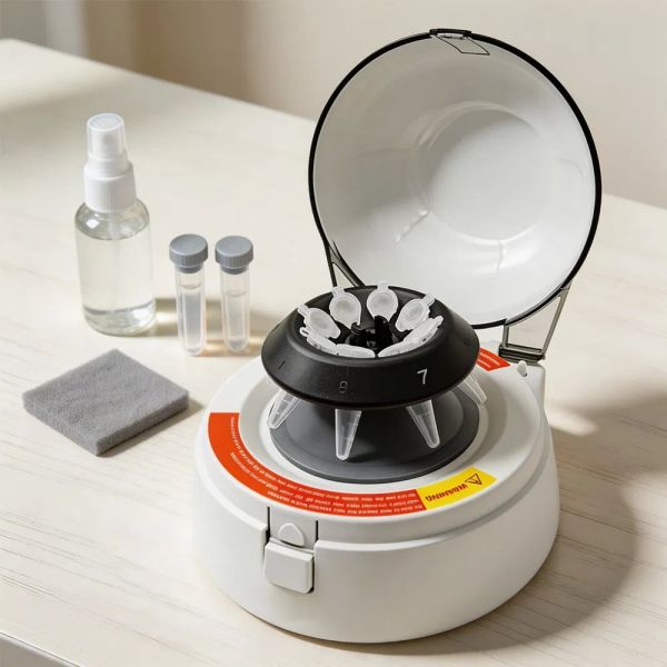 4000rpm Mini Centrifuge Machine Low Noise Lab Centrifuge Machine OEM For DNA Blood PCR Applications