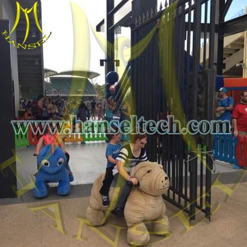 Hansel Best seller Motorized Plush Riding Animals Stuffed Animals With Battery Coin Toys