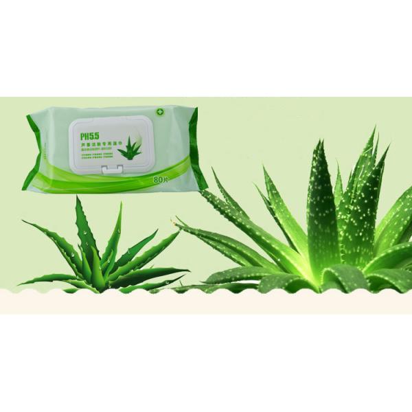 Aloe Vera Baby Wet Wipes For Newborns , Unscented 80 Sheets Flip Top Wet Baby Wipes