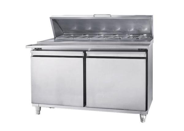 Equipamento comercial da cozinha da temperatura dobro 2 portas SS mais frios 1.5m para a cozinha do hotel