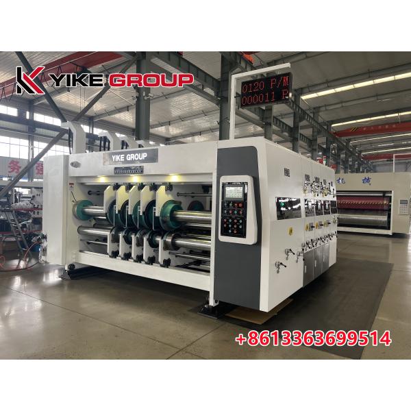 YK-1224 Высокоскоростной флексо 3 цветной принтер Slotter Machine для картонной коробки изготовления от YIKE GROUP