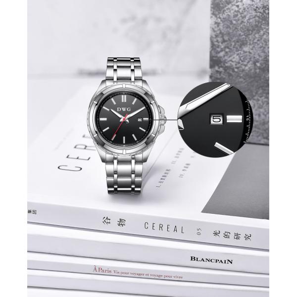 Наручные часы верхнего сегмента водоустойчивых людей дозора нержавеющей стали кварца 5ATM сетноые-аналогов