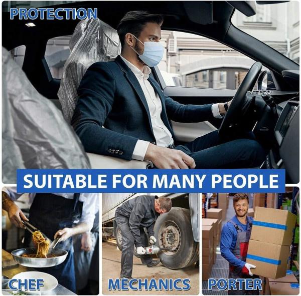 Disposable Seat Covers, Car Disposable Universal Pla Seat Covers for Airplane Seats, Salon Chairs, Restaurant Seat