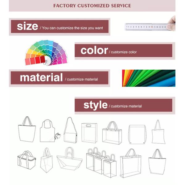 Складчатость многоразовых хозяйственных сумок полиэстера REPT 210D портативная прочная