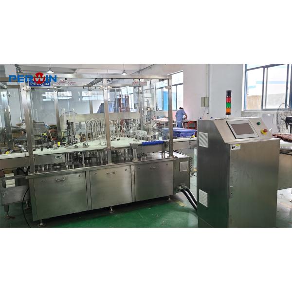 PLC Bus Control Vial Filling Line with Argon Fill for Oxygen Level Below 5%